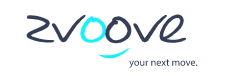 Logo von zvoove mit dem Slogan your next move